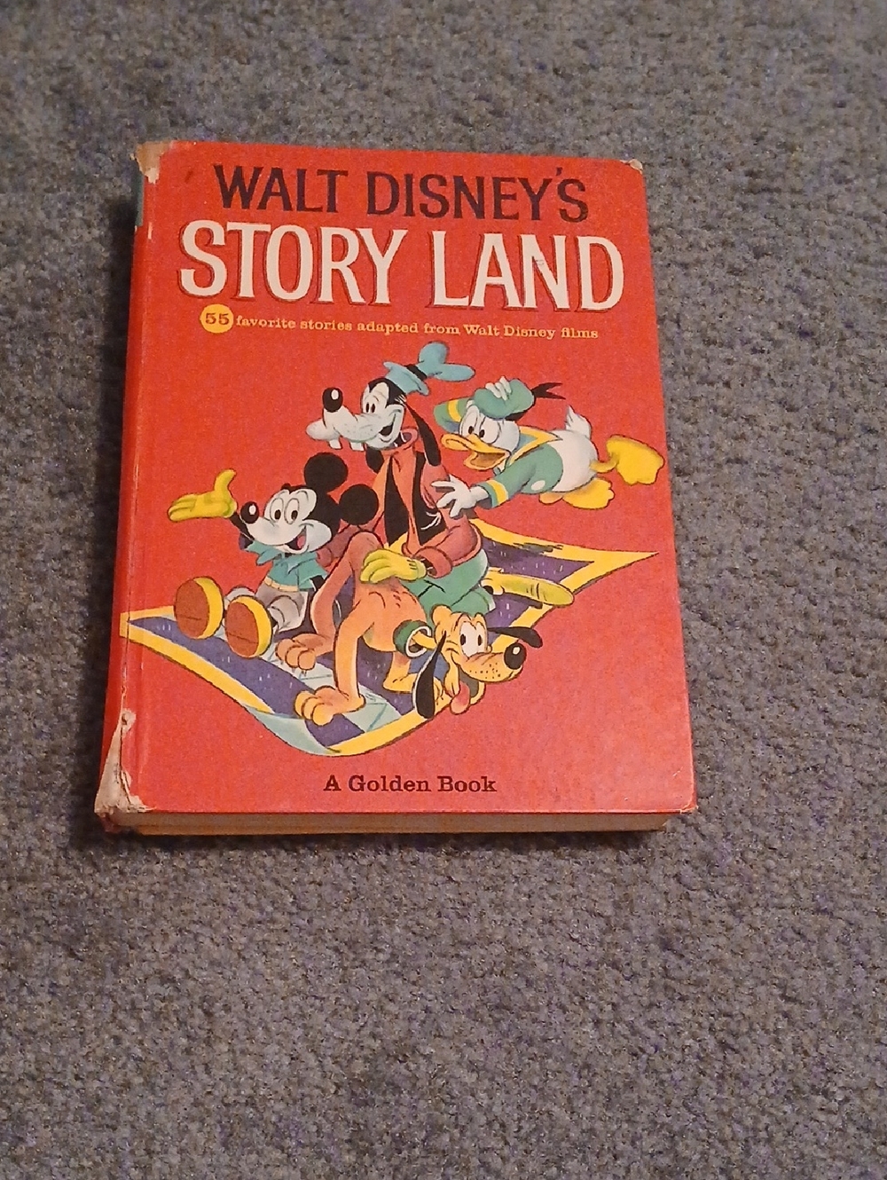 Walt Disney's Story Land Vintage Golden Book - Red Cover